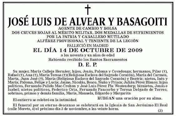 Tio Jose Luis de Alvear y Basagoiti. RIP 14 de Octubre de 2009