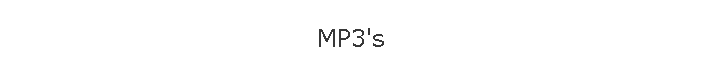 MP3's